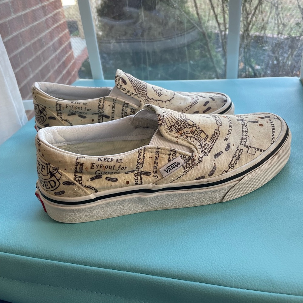 Harry Potter x Vans Marauder’s Map Slip Ons